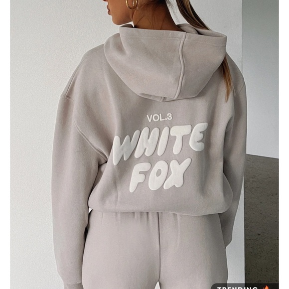 White Fox Boutique Gray Track Pants & Hoodie Set - Picture 11 of 11